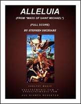 Alleluia (from Mass of Saint Michael) SATB choral sheet music cover